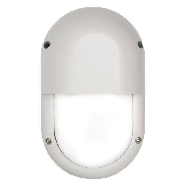 LED-ulkoseinävalaisin Airam Cestus Vertical Eye, max 100W, E27, 270x165x110mm, IP65, valkoinen/opaali