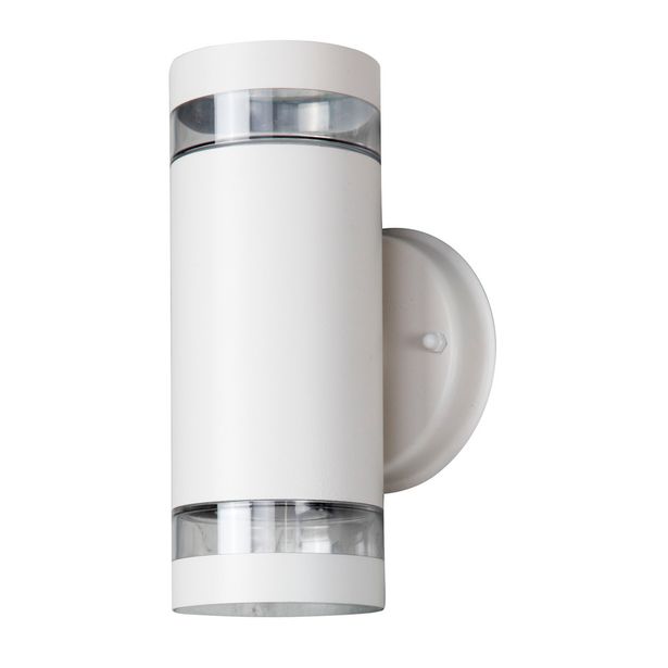 Ulkoseinävalaisin Airam Alppila XL-W, max 2x35W, GU10, 225x115x121mm, IP44, valkoinen