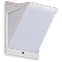 LED-ulkoseinävalaisin Ensto AVR8 eWay, IP44, 9W/830, valkoinen, polykarbonaattikuvulla