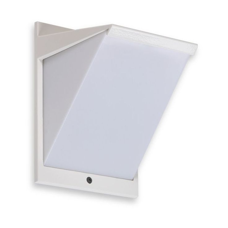 LED-ulkoseinävalaisin Ensto AVR8 eWay, IP44, 9W/830, valkoinen, polykarbonaattikuvulla