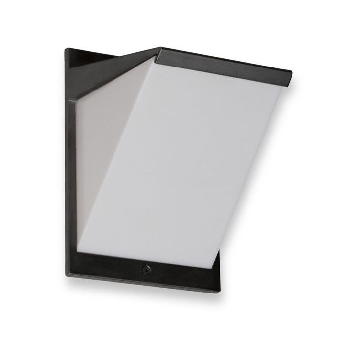 LED-ulkoseinävalaisin Ensto AVR8 eWay, IP44, 9W/830, harmaa, polykarbonaattikuvulla