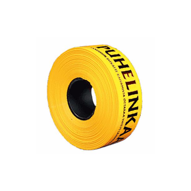 Varoitusnauha puhelinkaapeli, 0,05x65mm, pituus 1000m