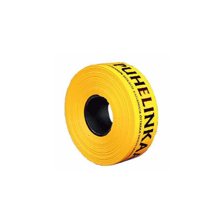 Varoitusnauha puhelinkaapeli, 0,05x65mm, pituus 1000m