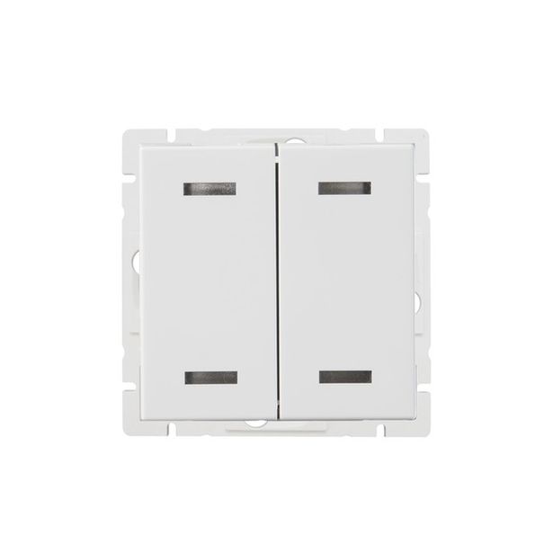 Pienjännitepainike ABB Impressivo, 4-osainen, 1A, 5-24V AC/DC, IP20, valkoinen