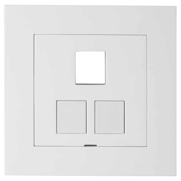 Keskiölevy ELKO Plus, 3x Keystone, valkoinen