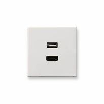 AV-rasia Ensto Intro - MALS1163 HDMI/USB valkoinen