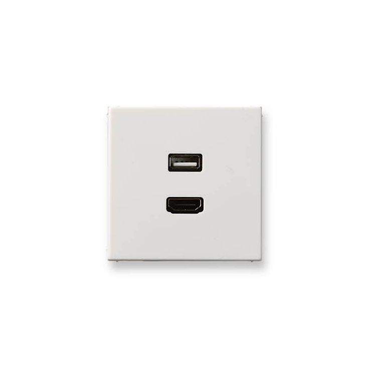 AV-rasia Ensto Intro - MALS1163 HDMI/USB valkoinen