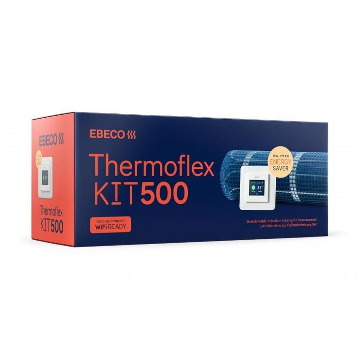 Lattialämmitysmatto Ebeco Thermoflex Kit 500, eri vaihtoehtoja