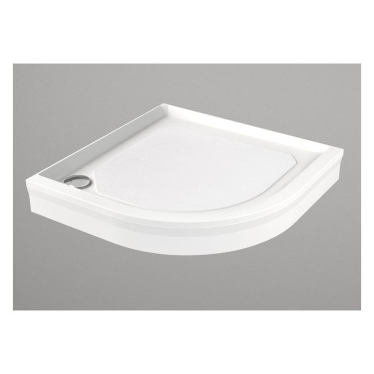 Suihkukulman allas Interia S0029-SET, kivimassa, 100x100cm, valkoinen