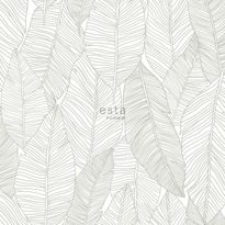 Tapetti ESTA Jungle Fever 139009, 0.53x10.05m, non-woven, vihreä/valkoinen