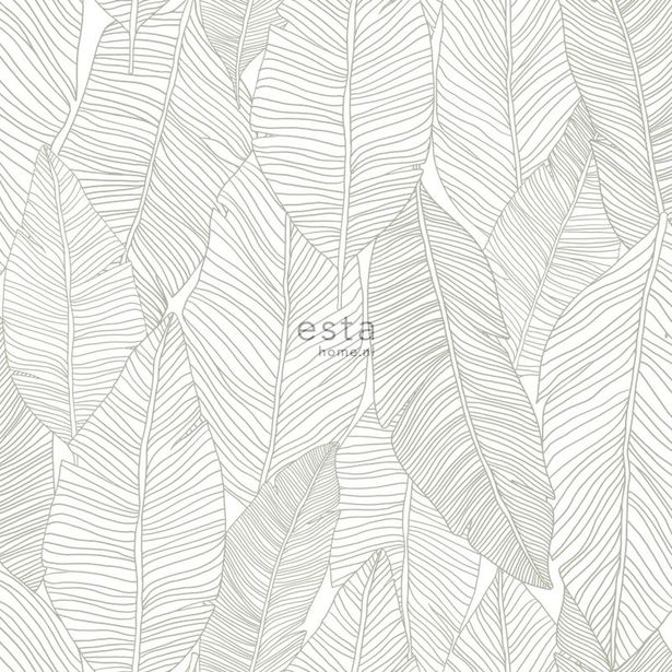 Tapetti ESTA Jungle Fever 139009, 0.53x10.05m, non-woven, vihreä/valkoinen