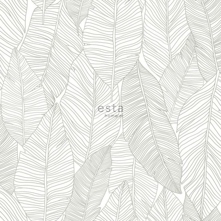 Tapetti ESTA Jungle Fever 139009, 0.53x10.05m, non-woven, vihreä/valkoinen
