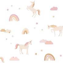 Tapetti Esta To The Moon And Back 139581, non-woven, vaaleanpunainen