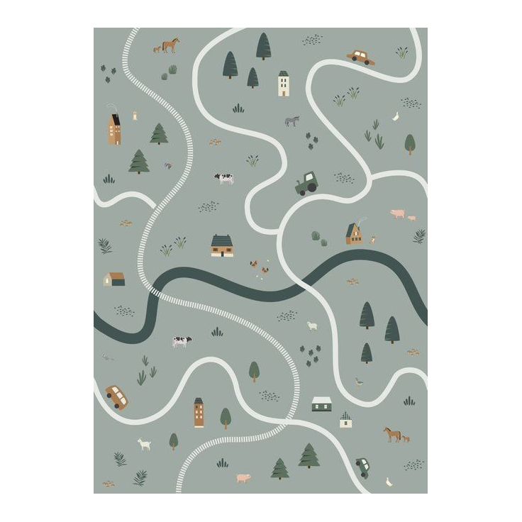 Lastenhuoneen tapetti Forest Friends 159056, jatkettava, 2m x 2.79m