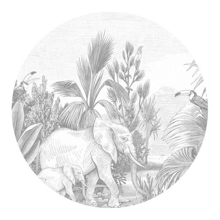 Sisustustarra Forest Friends 159086, Ø140cm