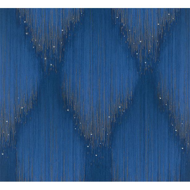 Tapetti Marburg Papis Loveday Fashion Icon 35886, 0.70x10m, graafinen/geometrinen, non-woven, sininen