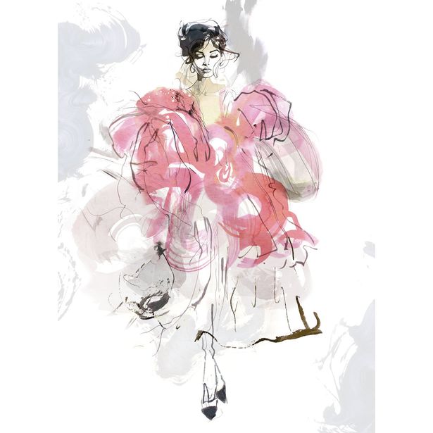 Kuvatapetti Marburg Papis Loveday Fashion Icon 35898, 1.98x2.70m, kukka, non-woven, roosa