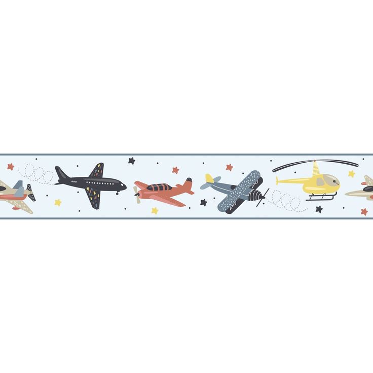 Lastenhuoneen boordi Kids Walls 45818, vinyylipinta, 0.18x5m, sininen