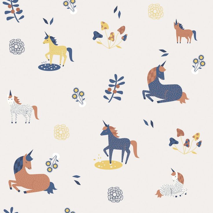 Lastenhuoneen tapetti Kids Walls 45821, vinyylipinta, yksisarvinen, monivärinen