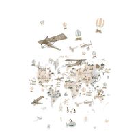 Tapetti Kids Walls 45858, vinyylipinta, 1.59x2.7m, beige