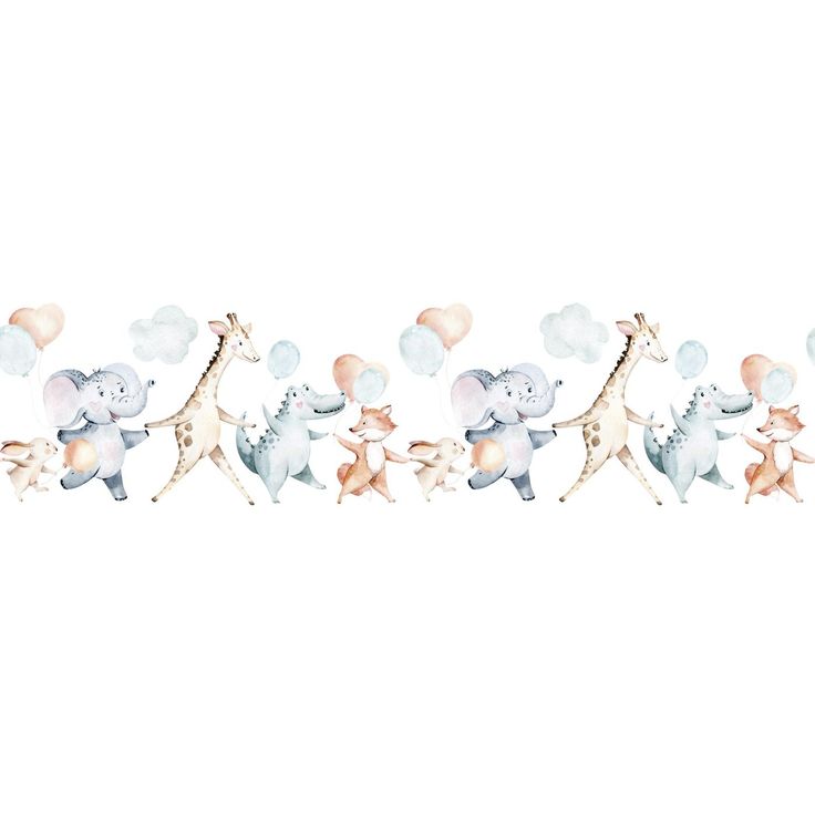 Lastenhuoneen tapetti Kids Walls 45866, vinyylipinta, 0.27x5m, kettu, monivärinen