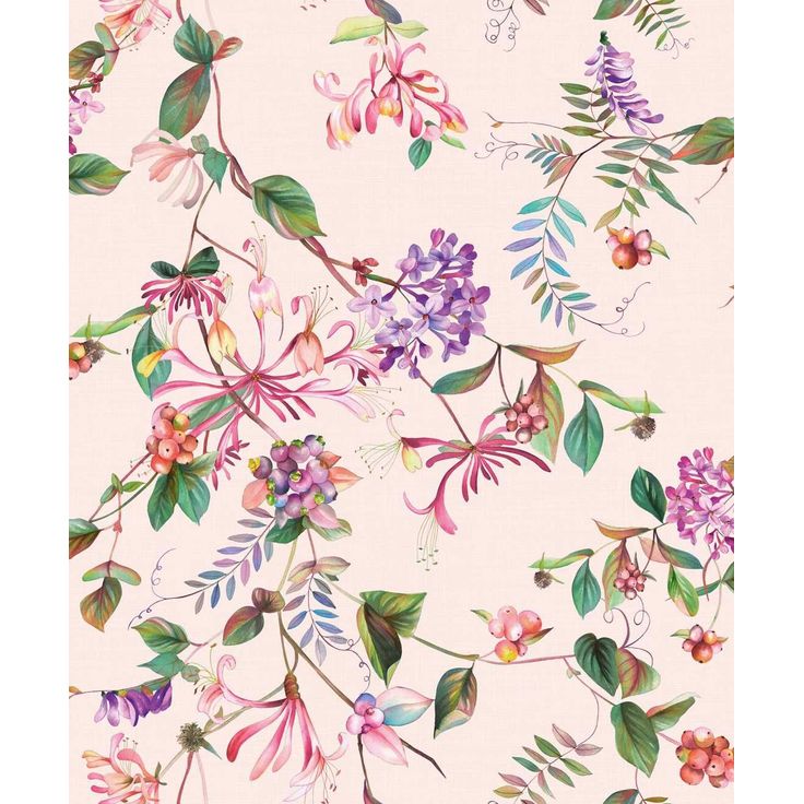 Tapetti Flora köynnös vinyylipinta