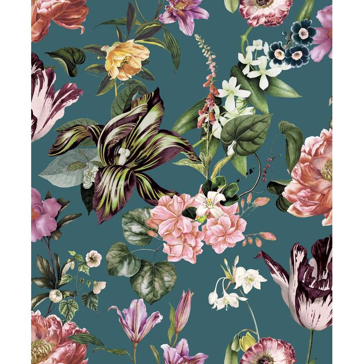Tapetti Flora kukka vinyylipinta