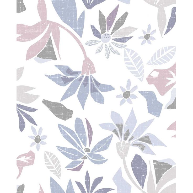 Tapetti Flora graafinen kukka