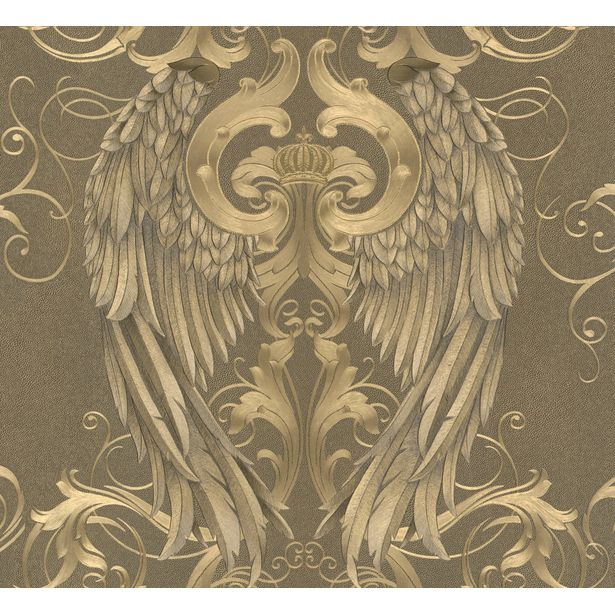 Vanhanajan tapetti Marburg Glööckler Pompöös Provence 52540, 0.70x10.05m, ornamentti, kulta