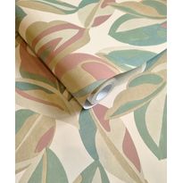 Tapetti Holden Decor The Lost Garden 91591, kasvi, vintage, non-woven, beige/vihreä