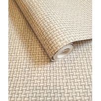 Tapetti Holden Decor The Lost Garden 91602, ruutu, non-woven, beige