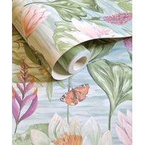 Tapetti Holden Decor The Lost Garden 91641, kasvi, kukka, non-woven, sininen
