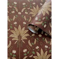 Tapetti Holden Decor Journey to the East 91792, kukka, kasvi, ruskea