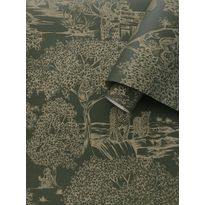 Tapetti Holden Decor Journey to the East 91811, eläin, kasvi, vihreä