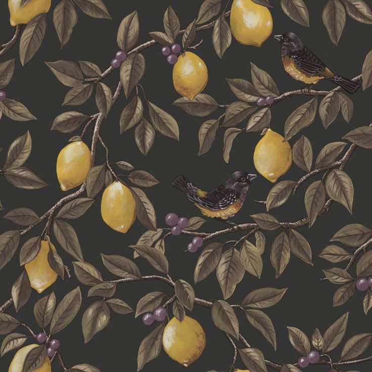 Tapetti Holden Decor Tales of the Manor 91890-91892, kasvi, lintu