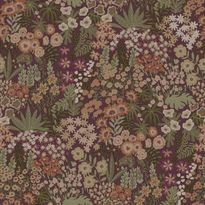 Tapetti Holden Decor Tales of the Manor 91922, kukka, kasvi, viininpunainen
