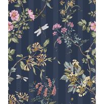 Tapetti Holden Decor Tales of the Manor 91930-91933, kukka, raita