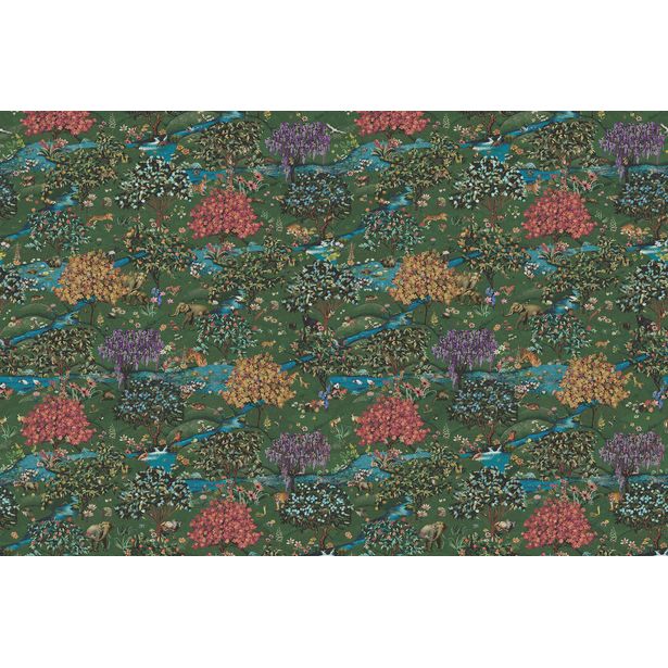 Kuvatapetti Holden Decor Journey to the East 99510, 2.12x2.8m, eläin, kasvi, vihreä