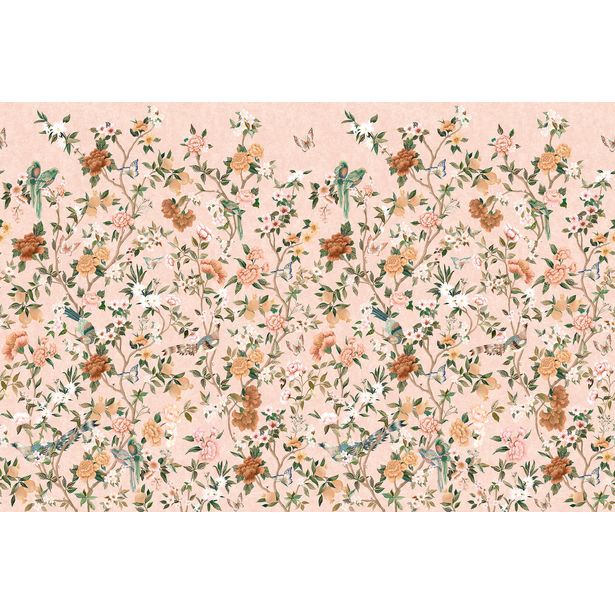 Kuvatapetti Holden Decor Journey to the East 99511-99513, 2.12x2.8m, kukka, lintu