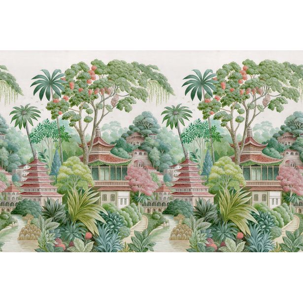 Kuvatapetti Holden Decor Journey to the East 99514, 2.12x2.8m, kasvi, vihreä
