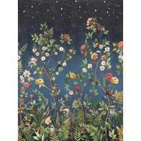 Kuvatapetti Holden Decor Tales of the Manor 99525, 2.12x2.8m, kukka, kasvi, sininen/vihreä