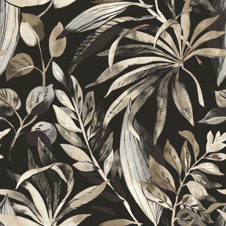 Tapetti Grandeco Karuna A71201-A71203, non-woven, kasvi, viidakko, vinyylipinta, eri värejä