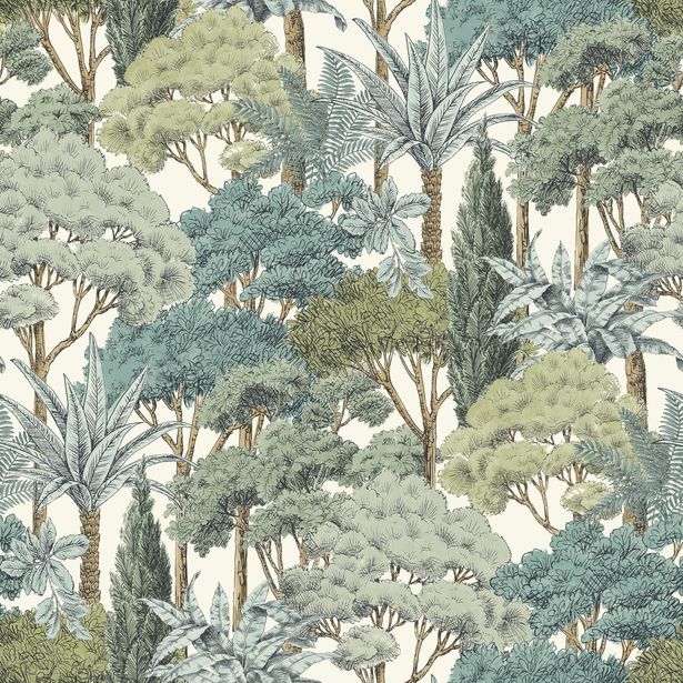 Metsätapetti Grandeco Karuna A76301-A76302, non-woven, vinyylipinta, eri värejä