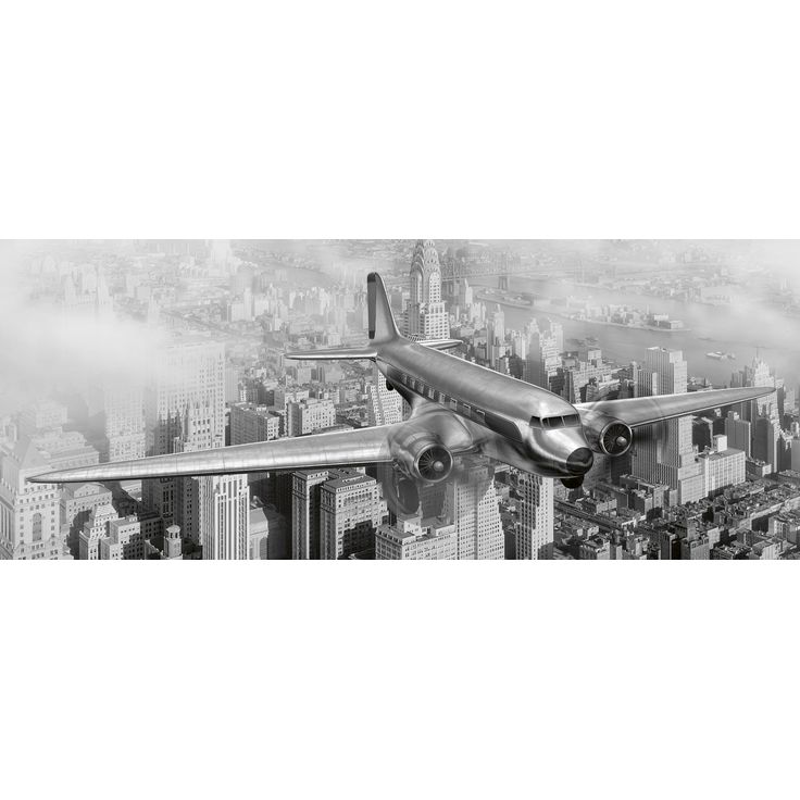 Maisematapetti Dimex Airplane, 375x150cm