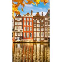Maisematapetti Dimex Houses In Amsterdam, 150x250cm