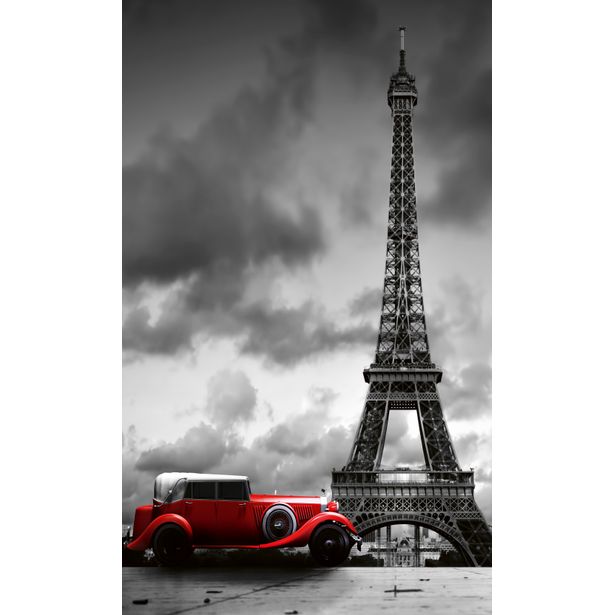 Maisematapetti Dimex Retro Car In Paris, 150x250cm