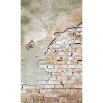 Kuvatapetti Dimex Grunge Wall, 150x250cm, harmaa, tiilikuosi