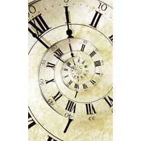 Kuvatapetti Dimex Spiral Clock, 150x250cm, beige, sileäpintainen