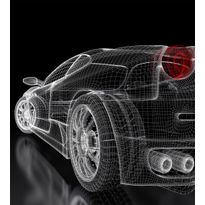 Kuvatapetti Dimex Car Model Dark, 225x250cm, musta