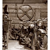 Kuvatapetti Dimex Vintage Garage, 225x250cm, ruskea